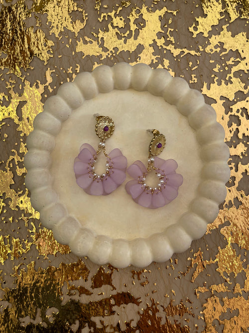 Lilac Petals Earrings