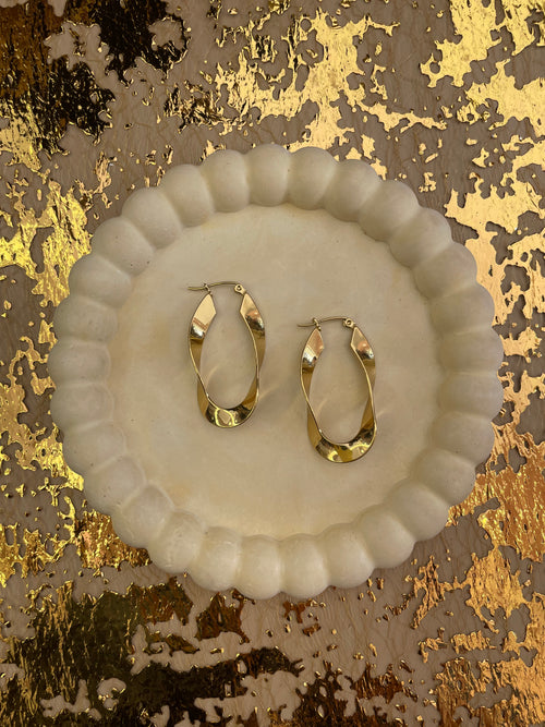 Gold Stainless Steel Earrings