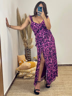 Denia Animal Print Dress