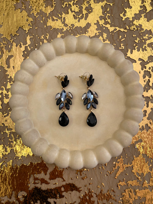 Black Leaf Earrings