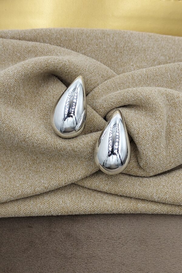 silver trend earrings